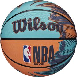 Мяч баскетбольный WILSON NBA DRV PRO STREAK BSKT №6 (бирюзово-оранжевый) Мяч баскетбольный WILSON NBA DRV PRO STREAK BSKT №6 (бирюзово-оранжевый)