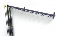 Вешалка для беговых лыж «Эконом» пристенная на 4 пары