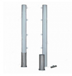 Стойки для игры в волейбол сидя алюминиевые 100х120 мм со стаканами SPORTWERK (SpW-PL-1V)