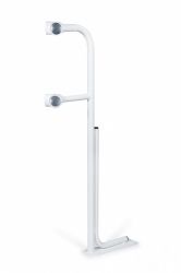 Кронштейн для хореографического (балетного) станка угловой напольный двухрядный "Грация" белый