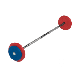 Штанга неразборная 20кг цветная MB Barbell MB-BarMW-C20
