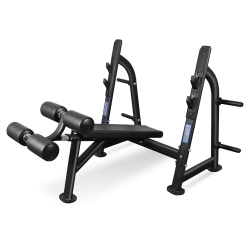 Скамья для жима с отрицательным наклоном BRONZE GYM BR-1013