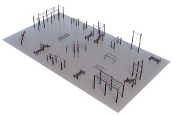 Уличная спортивная площадка Воркаут ТС-4-3 108 мм