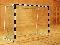 Сетка для мини-футбольных/гандбольных ворот 3х2 м d=4 мм, яч. 100х100 мм (глуб. 0,8/1) полипропилен HASPO 924-301202
