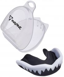 Капа 1-челюстная INSANE JAGUAR IN23-MG200 (черный/белый)