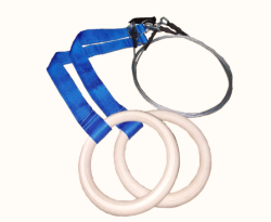 Кольца гимнастические с подвесом