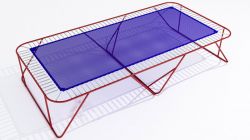 Батутная арена 6х3 м рама батута с опорами, сеткой и пружинами