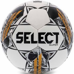 Мяч футбольный SELECT Super V23 №5 FIFA Quality Pro (ПУ-микрофибра) бело-черно-золотой