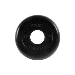 Диск обрезиненный Атлет 2,5 кг, d=51 мм (черный) MB Barbell MB-AtletB51-2,5 Диск обрезиненный Атлет 2,5 кг, d=51 мм (черный) MB Barbell MB-AtletB51-2,5
