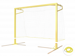 Ворота для пляжного мини-футбола/гандбола 3х2 алюминиевые 80х80 мм SPORTWERK (SpW-AS-300-6P)