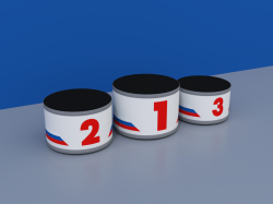 Пьедестал «Эконом» Матрешка 510х510 мм круглый