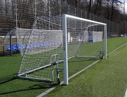 Ворота для мини-футбола 3х2 м алюминиевые 100х120 мм мобильные SPORTWERK (SpW-AG-300-4Z)