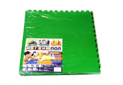 Мягкий пол универсальный 1,2х1,2 м (модуль 0,6x0,6 м) зеленый