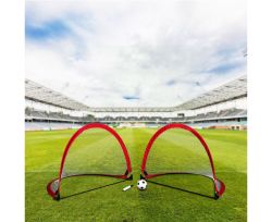 Ворота футбольные игровые DFC Foldable Soccer 1,2х0,09х0,09 м красный