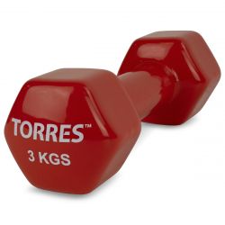 Гантель TORRES (в виниловой оболочке) 3 кг