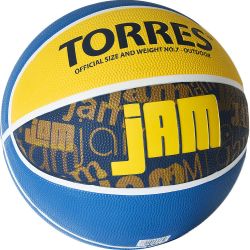 Мяч баскетбольный TORRES Jam №3 (резина) Мяч баскетбольный TORRES Jam №3 (резина)