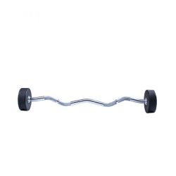 Фиксированная кривая штанга LIVEPRO Ez Curl Urethane Barbells 25 кг