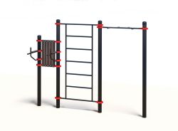 Уличный комплекс Турник-Брусья-Пресс-Шведская стенка Воркаут ТС-63