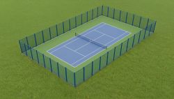 Площадка для большого тенниса 37х19 м (модульное покрытие)