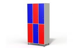 Шкаф для раздевалок ЛДСП ТС 5-1 (6 секций)