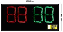 Табло замены игроков 950х450 мм Табло замены игроков 950х450 мм