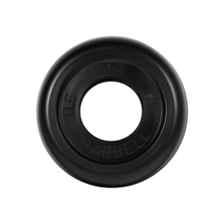Диск обрезиненный 0,5кг, d=31мм (черный) MB Barbell MB-PltB31-0,5