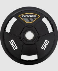 Диск олимпийский полиуретановый 3-х хватовый HASTTINGS Digger HD51C3A 25 кг