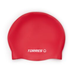 Шапочка для плавания TORRES SW-12507 (силикон) красный