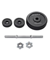 Гантель разборная чугунная STARFIT DB-715 14 кг Гантель разборная чугунная STARFIT DB-715 14 кг