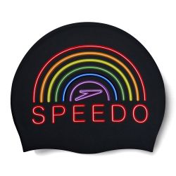 Шапочка для плавания SPEEDO Slogan Print Cap черный
