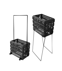 Корзина для теннисных мячей TENNIS LIFE 80 DELUXE (черный)