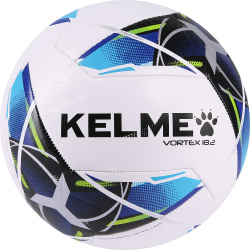 Мяч футбольный KELME Vortex 18.2 №4 (ТПУ) бело-сине-черный