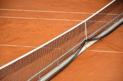 Сетка для большого тенниса d=3 мм яч. 40х40 мм (полипропилен) черная