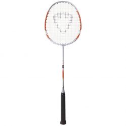 Ракетка для бадминтона TORRES Hybrid2 (оранжево-бело-черный)
