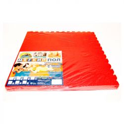 Мягкий пол универсальный 1,2х1,2 м (модуль 0,6x0,6 м) красный