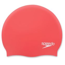 Шапочка для плавания SPEEDO Plain Molded Silicone Cap красный