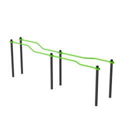 Брусья разноуровневые изогнутые (подходит ОВЗ) ZAVODSPORTA W360 GTO