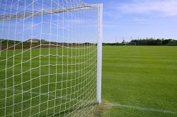 Сетка для мини-футбольных/гандбольных ворот 3х2 м d=2,5 мм яч. 100х100 мм полиамид (безузловая)