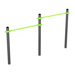 Перекладины разноуровневые для подтягивания из виса лежа на низкой перекладине ZAVODSPORTA W333 GTO