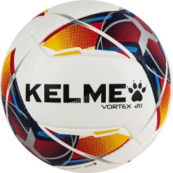 Мяч футбольный KELME Vortex 21.1 №4 (ПУ) бело-красно-черный Мяч футбольный KELME Vortex 21.1 №4 (ПУ) бело-красно-черный