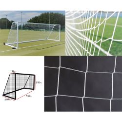 Сетка футбольная EL LEON DE ORO 7,5х2,5 м (глуб. 1,2/2,5 м), нить 3 мм, яч. 10х10 см