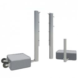 Стойки теннисные мобильные алюминиевые 100х120 мм под противовесы SPORTWERK (SPW-AT-5)