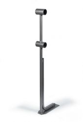 Кронштейн для хореографического (балетного) станка напольный двухрядный (серебристый)