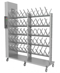 Стеллаж сушильный для обуви «Премиум» мобильный 2-сторонний (без колёсиков) 70 пар