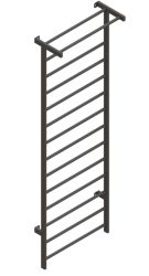 Стенка гимнастическая металлическая (с турником) 3000х1000 СТ-70