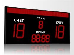 Табло для футбола 2700x1250 мм R 0.5 Кд красный