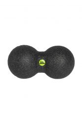 Двойной массажный мяч MADWAVE MASSAGE DUOBALL 8х16 см (черный)