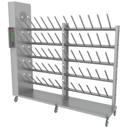 Стеллаж сушильный для обуви «Премиум» мобильный 1-сторонний (без колёсиков) 30 пар