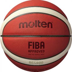 Мяч баскетбольный MOLTEN B6G5000 №6 FIBA Approved (нат.кожа)