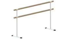 Станок переносной для хореографии (балета) двухрядный с резиновыми накладками 1500 мм (дуб) СТ-341